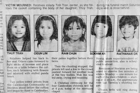 stockton 1989 shooting schoolchildren racism mental illness guns asian